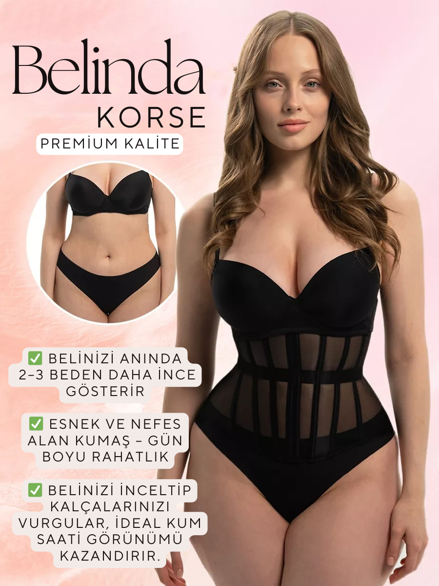 Belinda® Bel İnceltici Toparlayıcı Korse – Kum Saati Etkisi ile Anında İncel