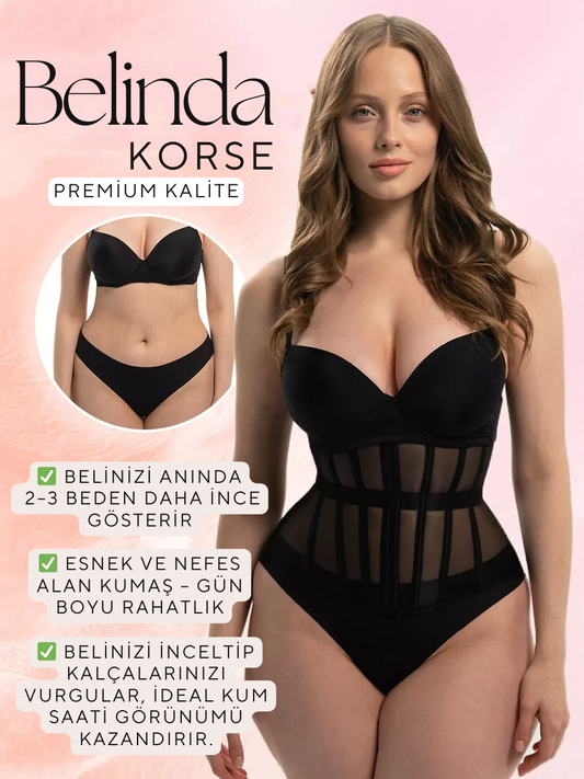 Belinda® Bel İnceltici Toparlayıcı Korse – Kum Saati Etkisi ile Anında İncel